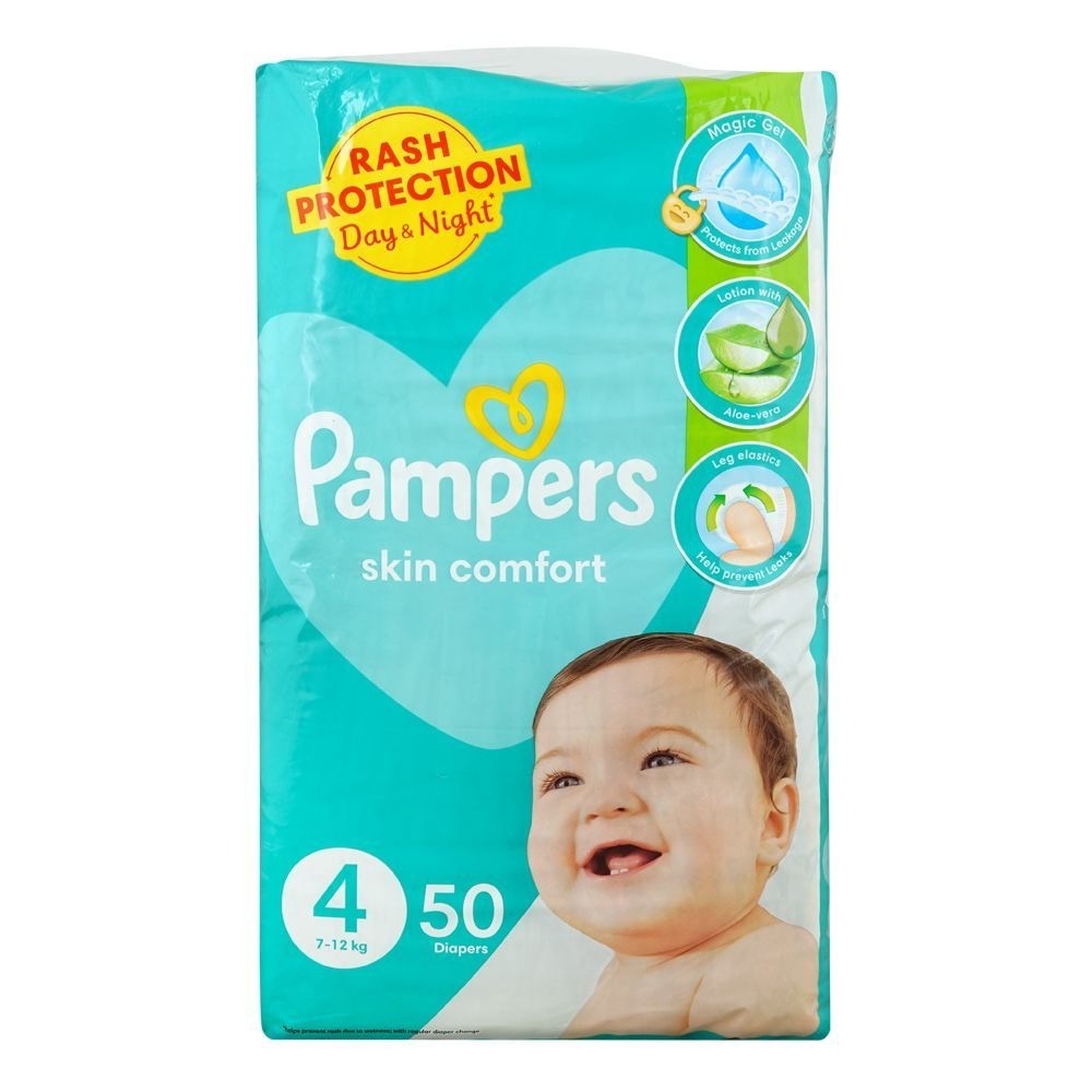 PAMPERS SC DIAPERS NO 4-50 PCS PACK