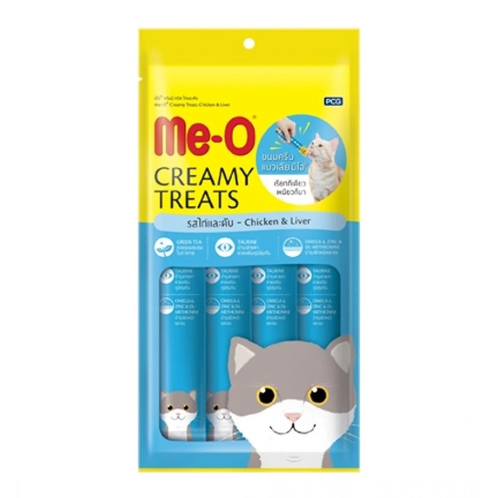 ME-O CREAMY TREATS CHICKEN &LIVER 60GM