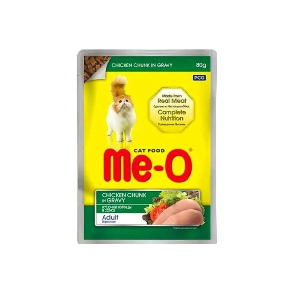 ME-O CHICKEN CHUNK IN GRAVY JELLY 80G