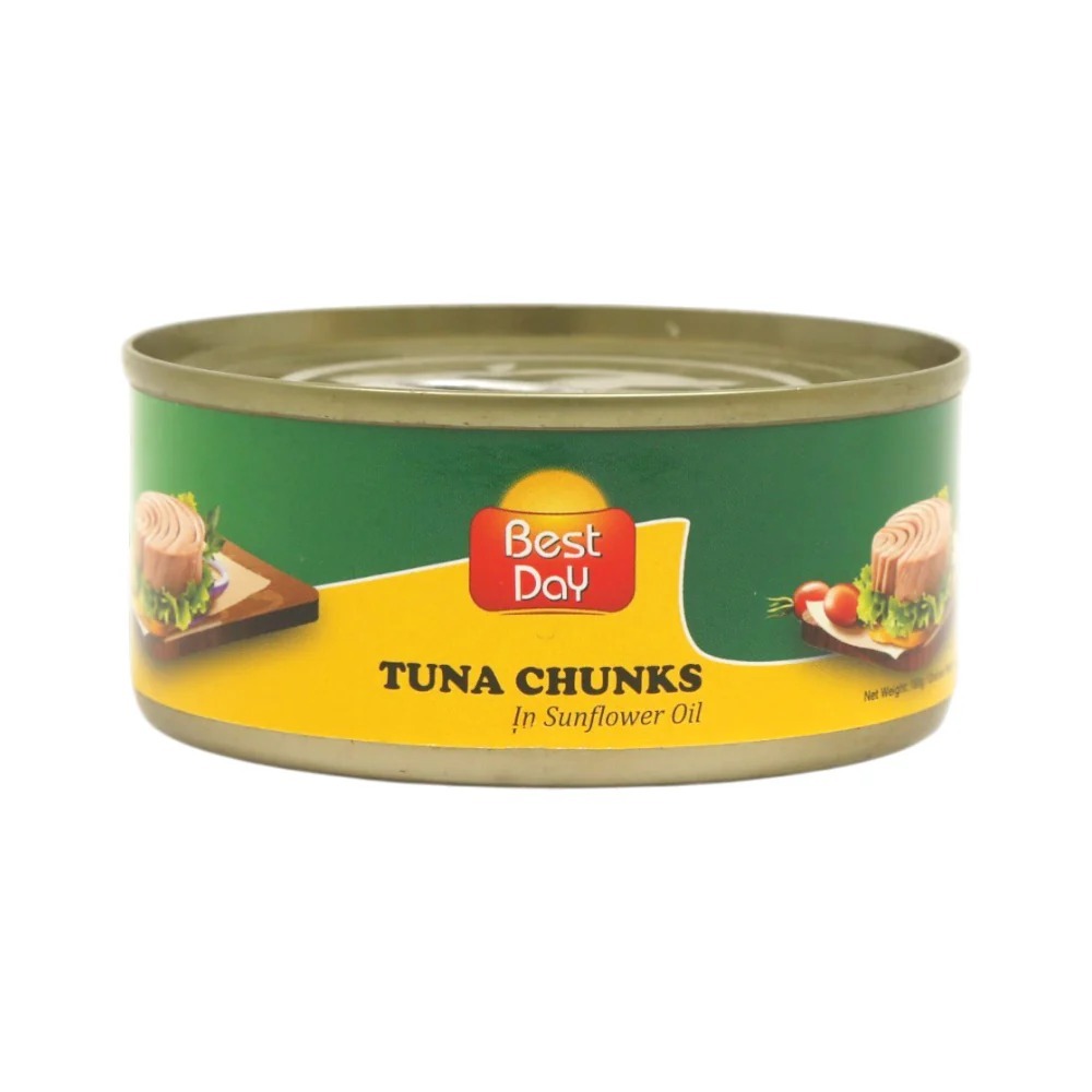 BEST DAY TUNA CHUNKS IN SUNFLOWER OIL 112G