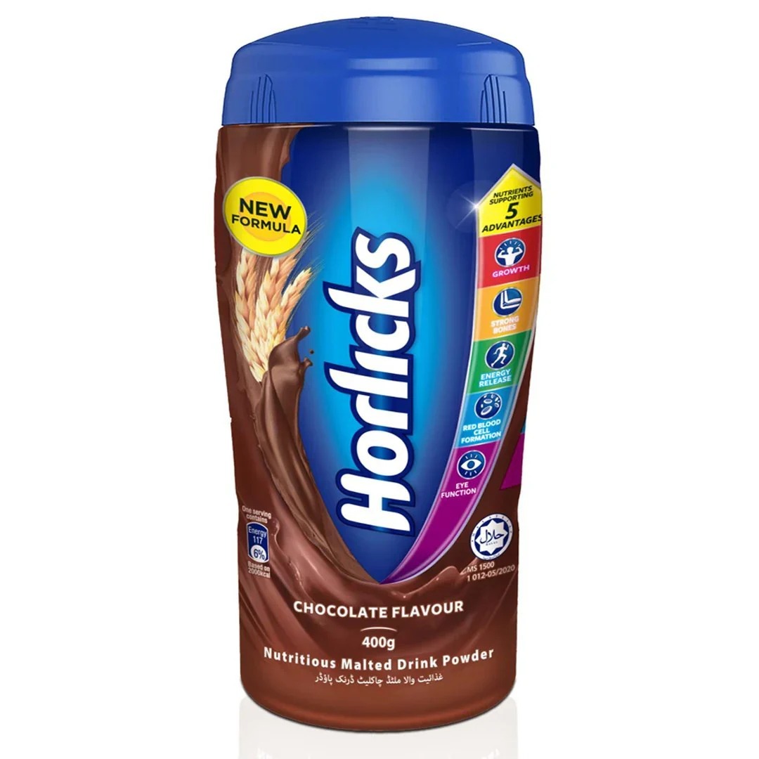 HORLICKS CHOCO FLVR 400 GRMS JAR