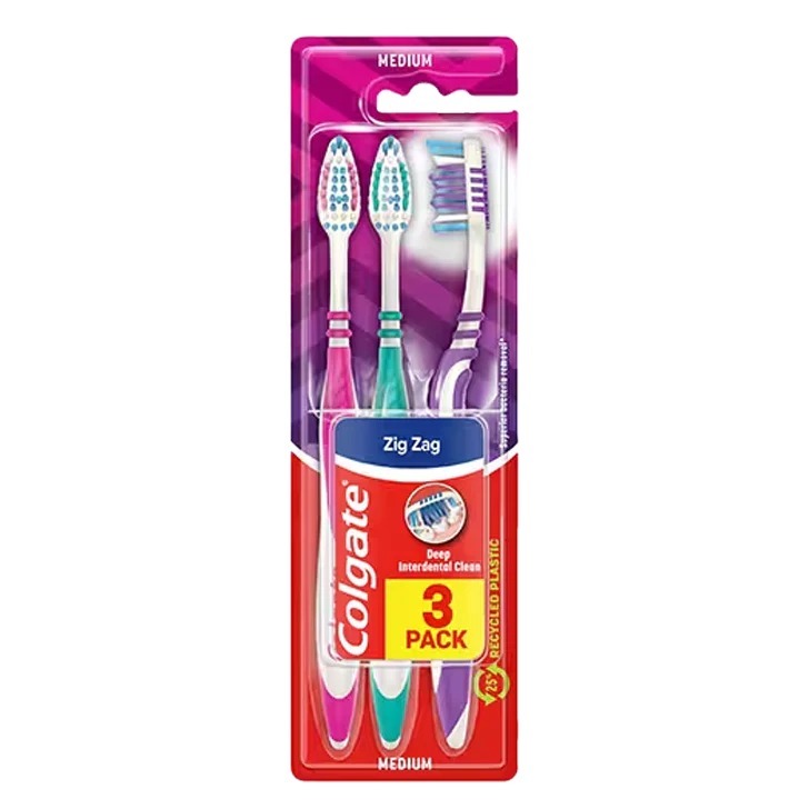 COLGATE ZIG ZAG Teeth Brush  TRIPLE PACK