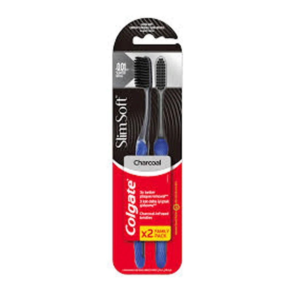 COLGATE CHARCOAL Teeth BrushTWIN PACK