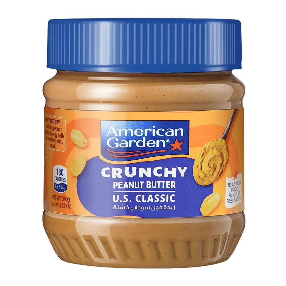 AMERICAN CRUNCHY PEANUT BUTTER 340G
