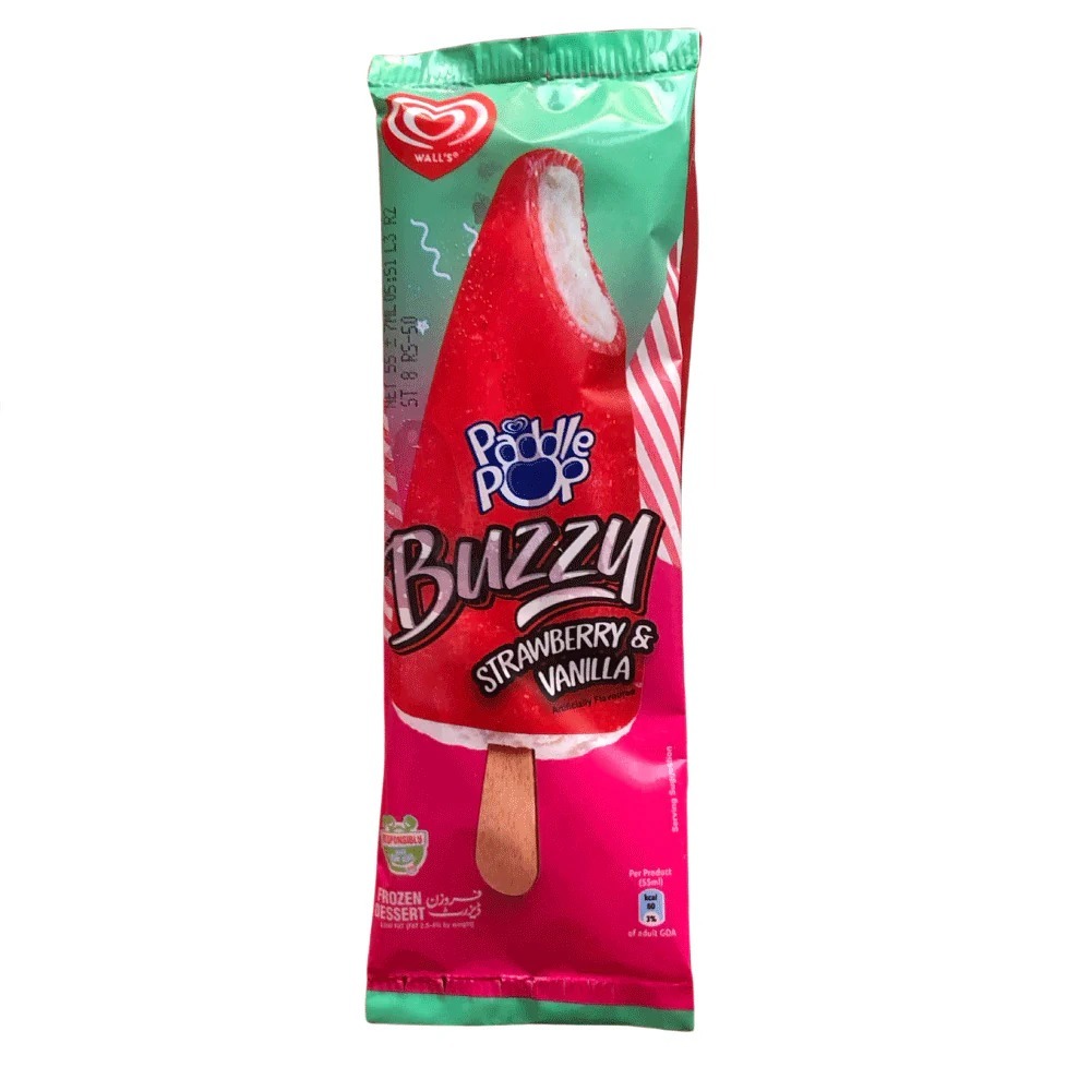 WALLS PP BUZZY STRAWBERY VANILLA 50ML