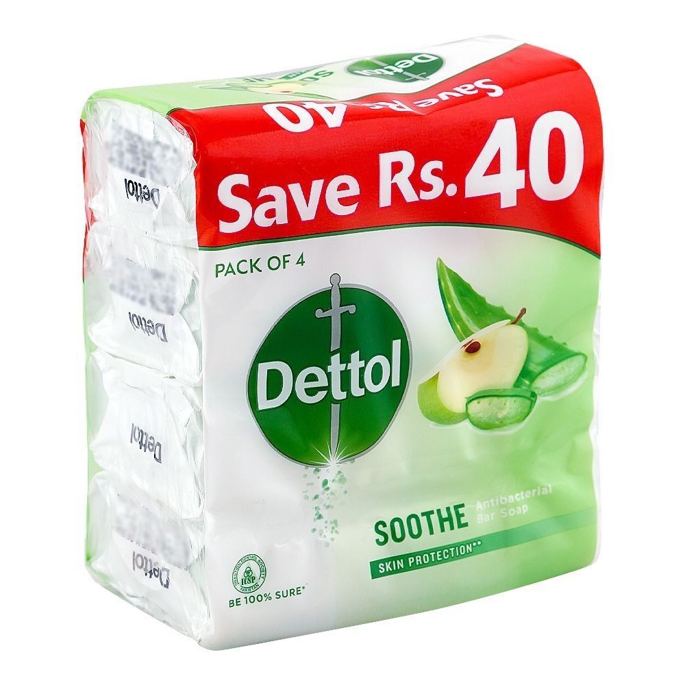 DETTOL SOOTHE SOAP SKIN CARE 110G*4