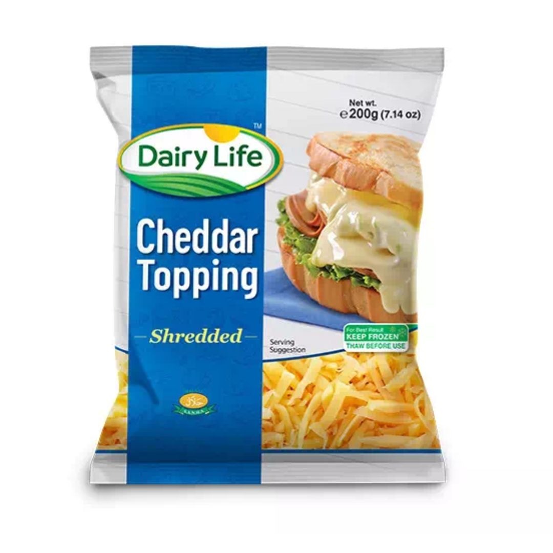 DAIRY LIFE CHEDDARCheese TOPPING 200G