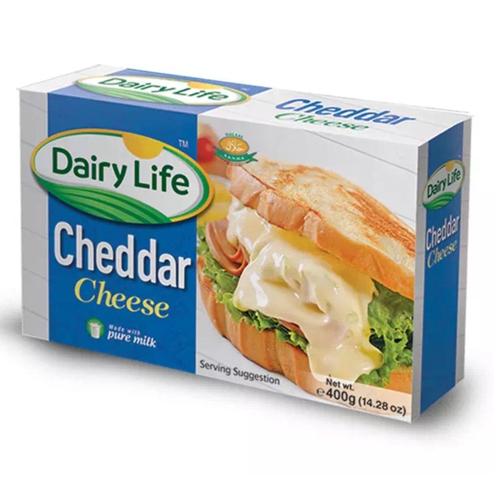 DAIRY LIFE CHEDDAR CHEESE BLOICK 400G