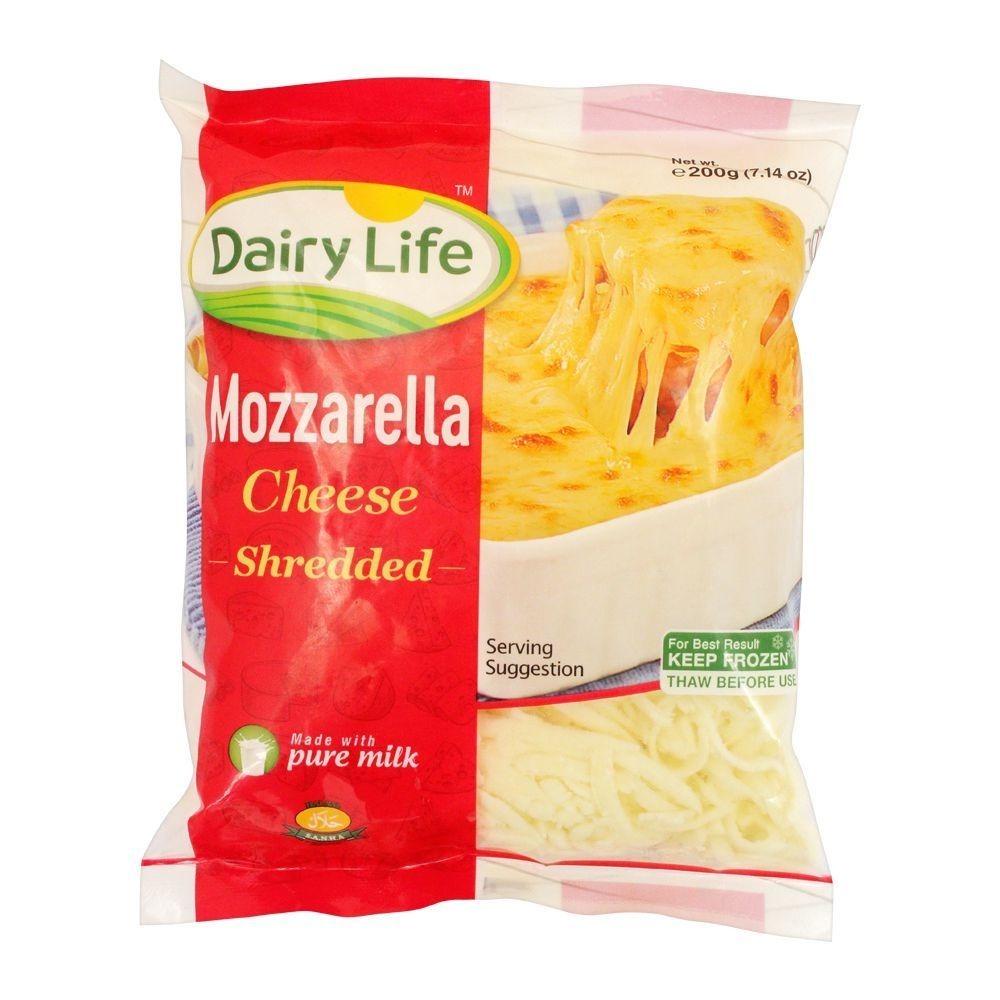 DAIRY LIFE MOZZARELLA CHEESE SHREDDED 200G