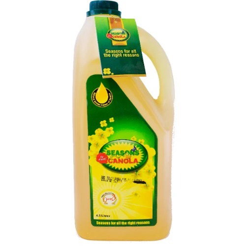 SEASON CANOLA OIL 4.5 LTRS CAN
