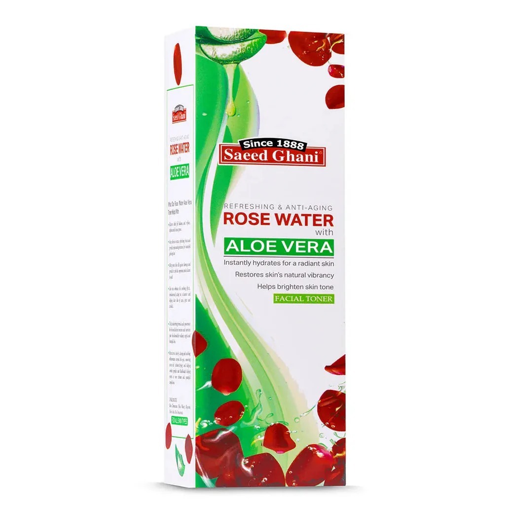 Saeed Ghani ROSE WATER W-ALOE VERA 120 ML