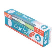 DOCTOR TOOTH PASTE W-BRUSH 65 GRMS