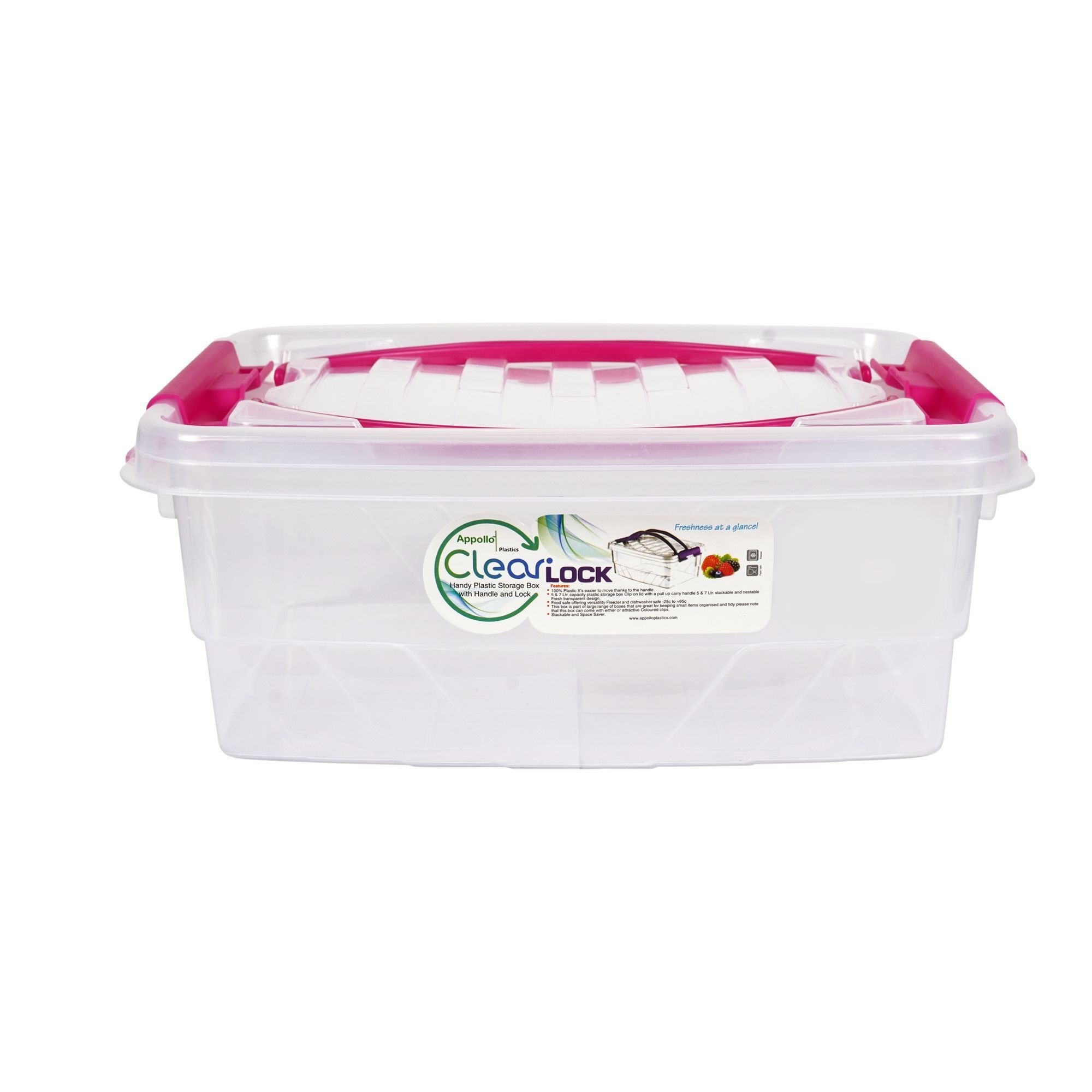 APPOLLO CLEAR STORAGE BOX SMALL 5 LTRS