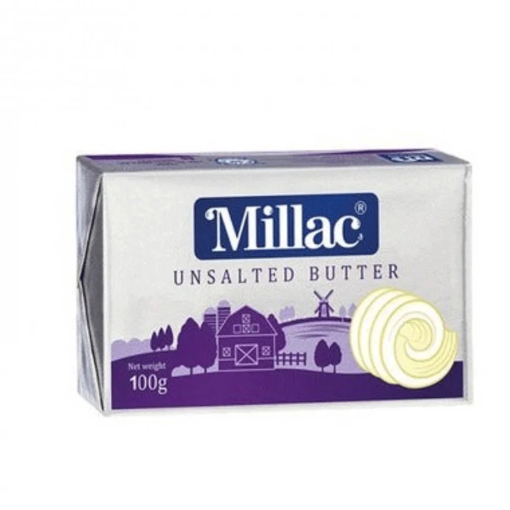 MILLAC BUTTER UNSALTED 100G