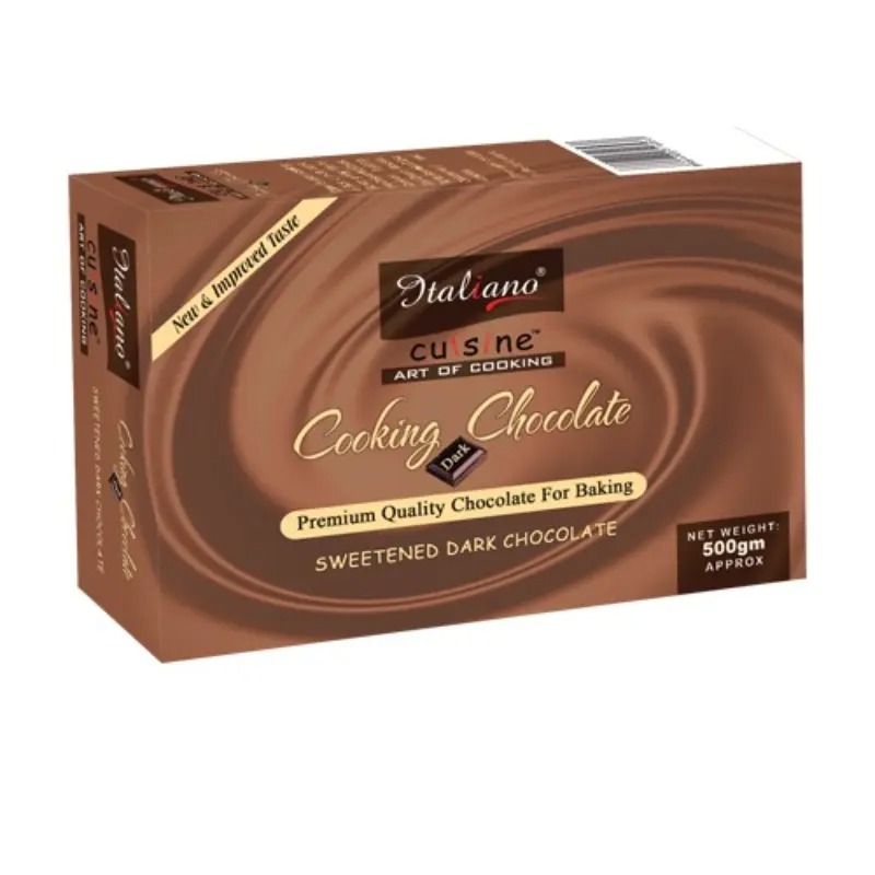 ITALIANO COOKING CHOCLATE DARK 500 GRMS