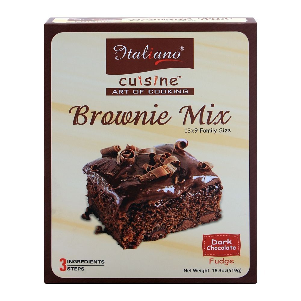ITALIANO BROWNIE DARK CHOCOLATE FUDGE 519G