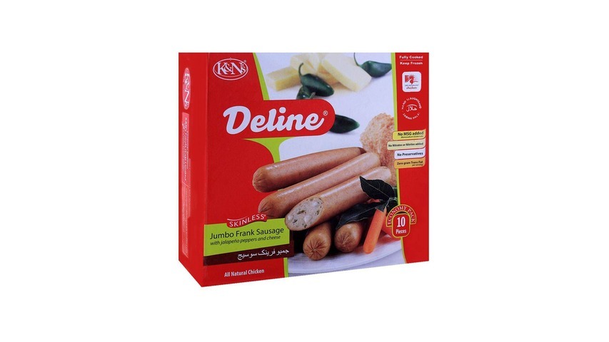 K&Ns JMB. F-SAUSAGE JAL-PEP-CHES 10P 740G