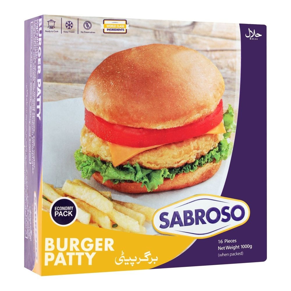 SABROSO BURGER PATTIES 16P 1000 G