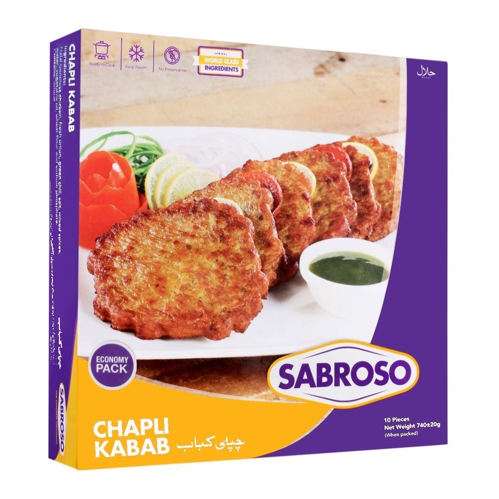 SABROSO CHAPLI KABAB 10P 740 G