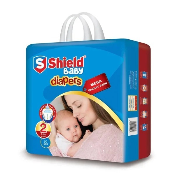 SHIELD BABY DIAPERS JUMBO 96PCS