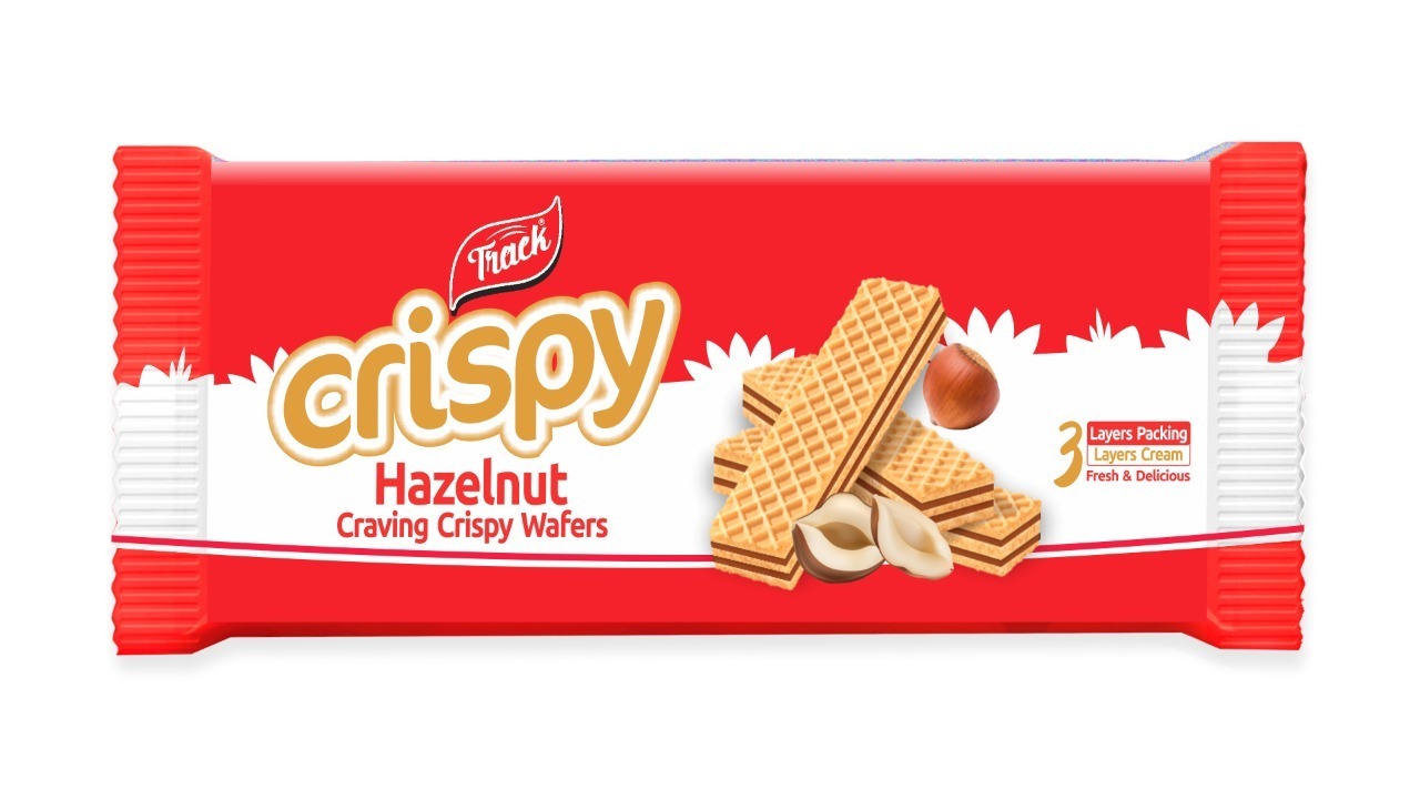 TRACK CRISPY WAFER 150GM HAZELNUT