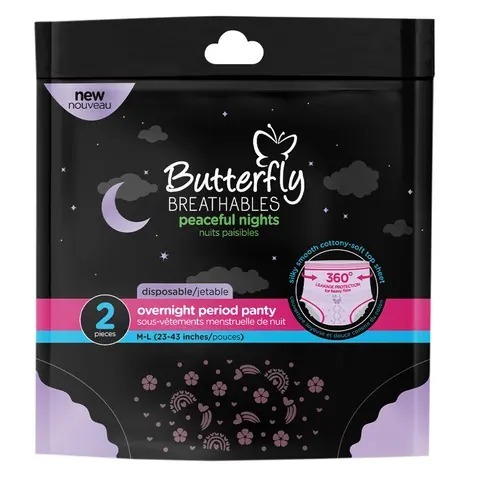 BUTTERFLY BREATHABLES  Pads 2PC