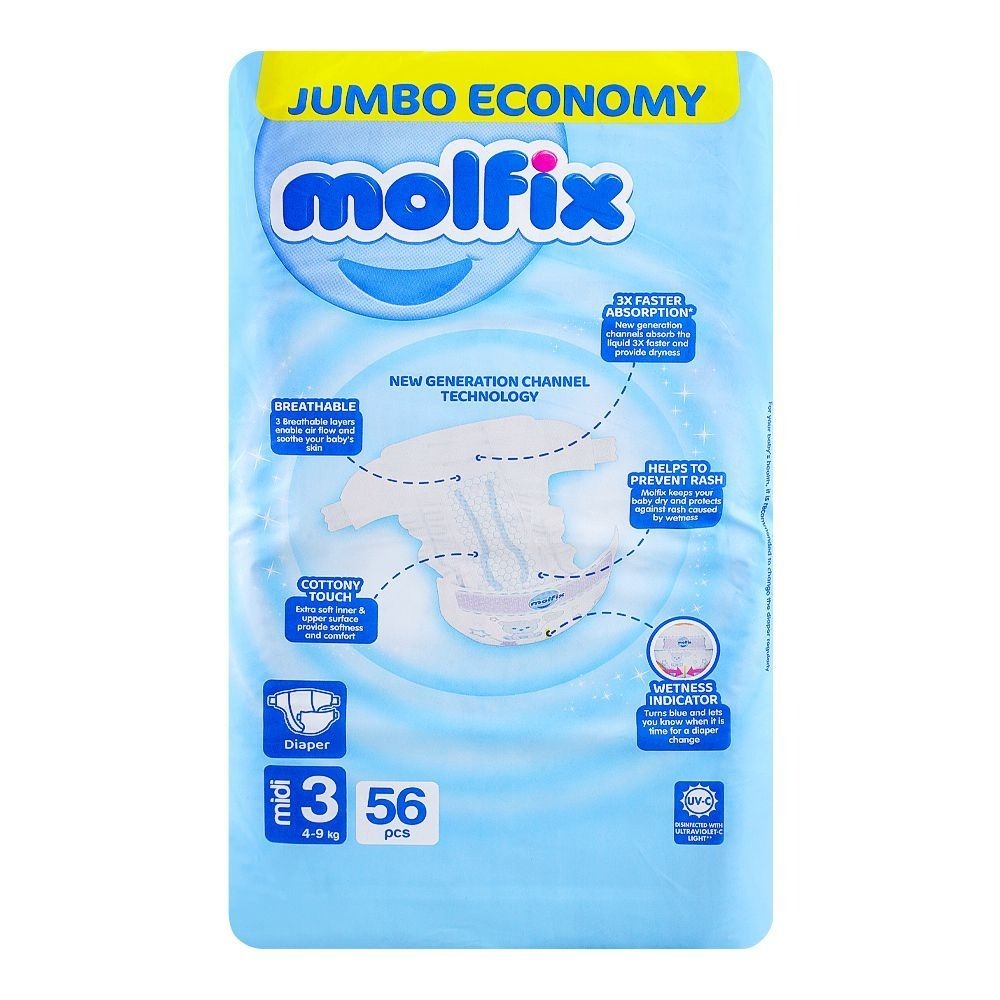 MOLFIX DAIPER MIDI 56 PCS NO.3