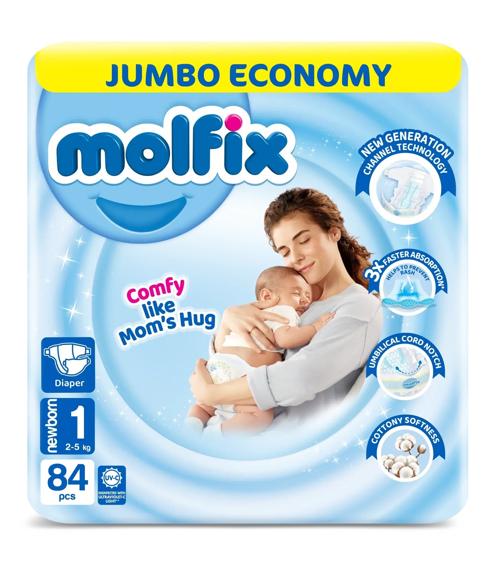 MOLFIX NEW BORN  NO 01 84PCS