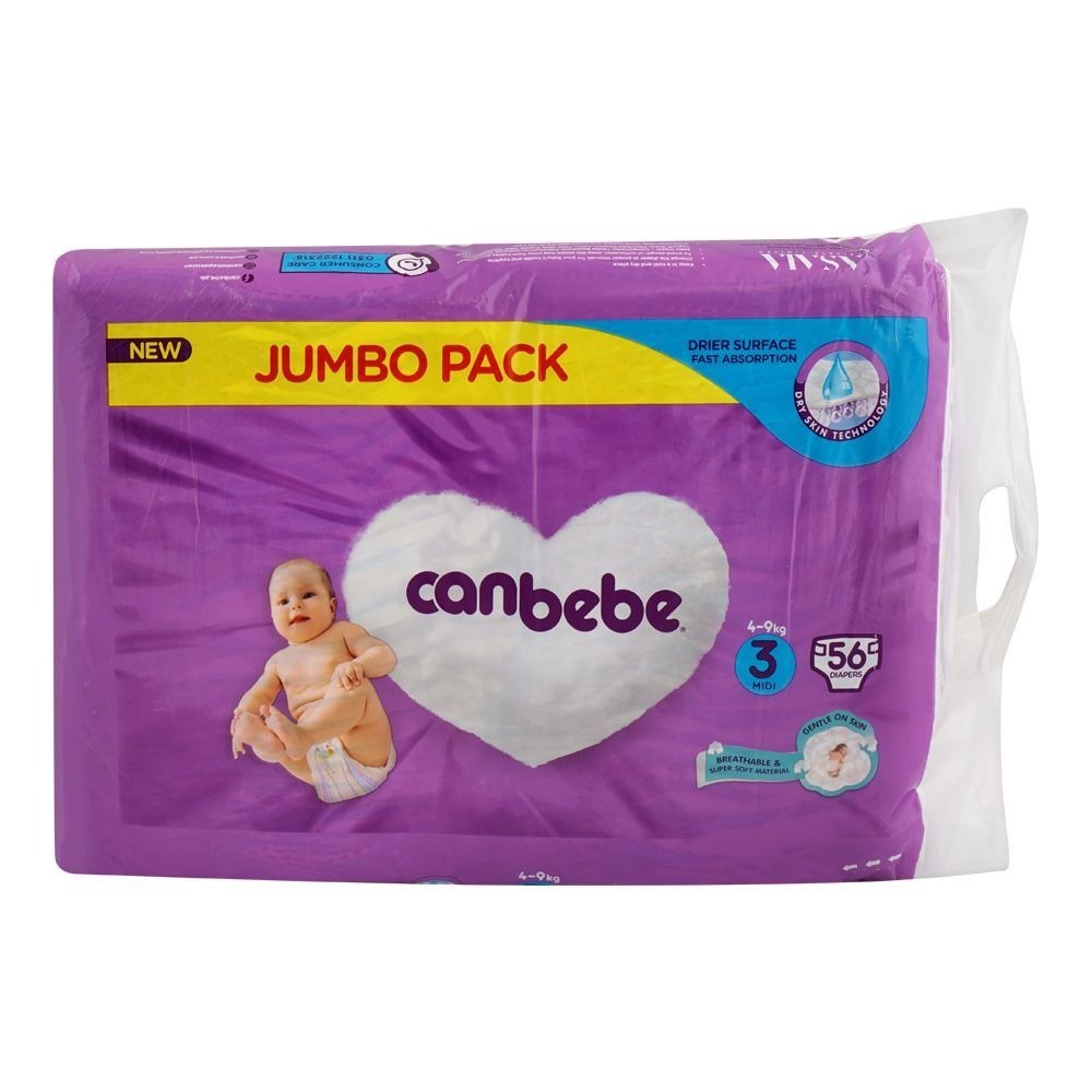 CANBEBE JUMBO  Daipers  NO 3 56PCS