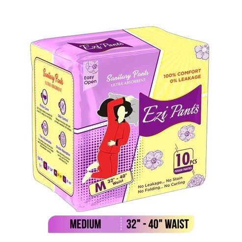 EZI PANTS PERIOD PANTIES 10PC MEDIUM