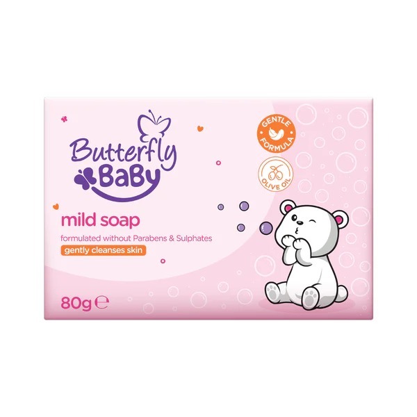 Btterfly   BABY SOAP MILD 80G