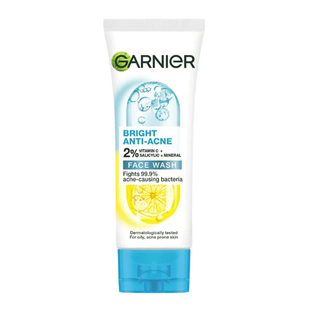 GARNIER Bright  Anti  Acne Face washW 100ML