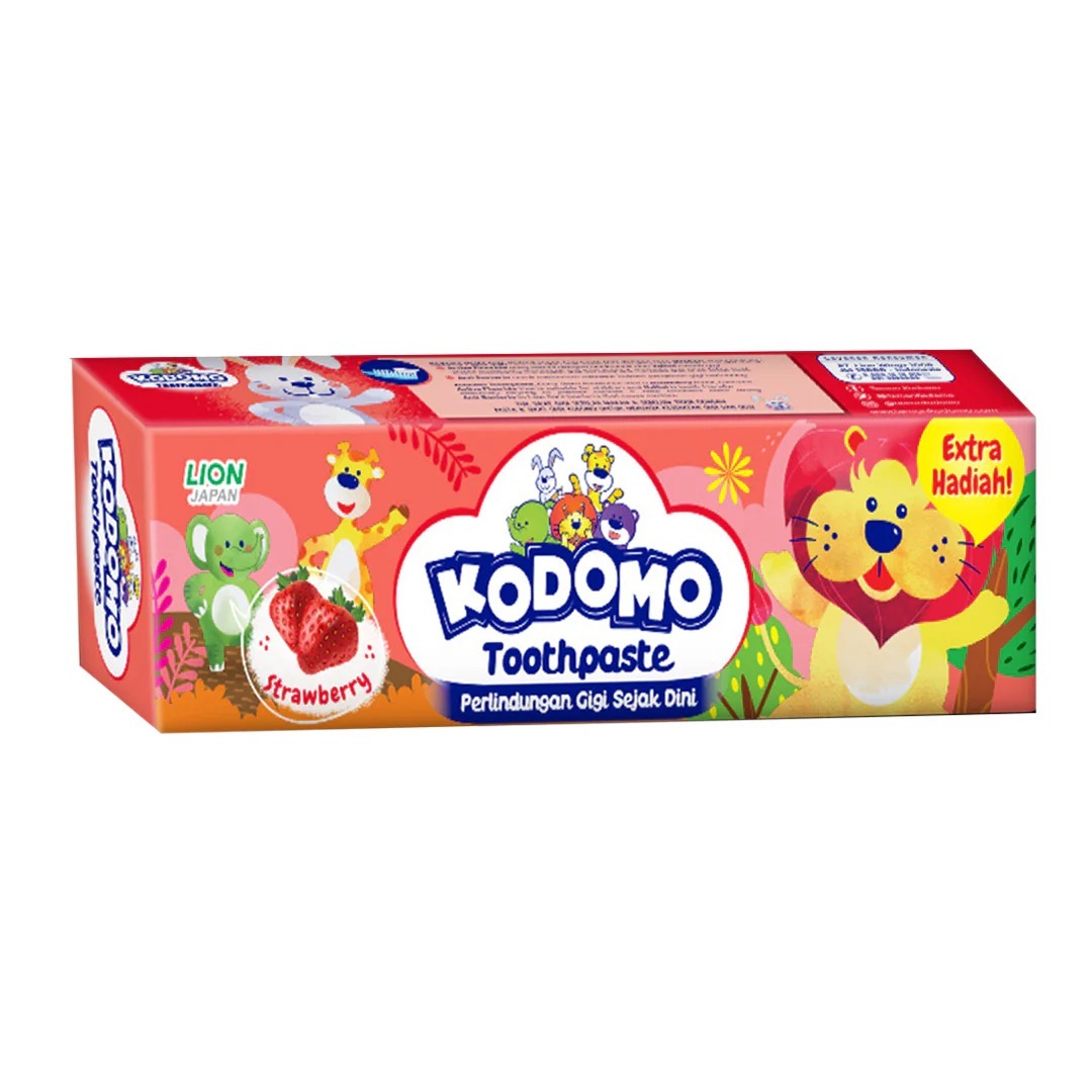 LION  KODOMO TOOTH PASTE 45 GRMS STRBRY