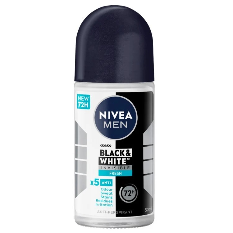NAVEA BLACK & WHITE ROLL ON 50ML